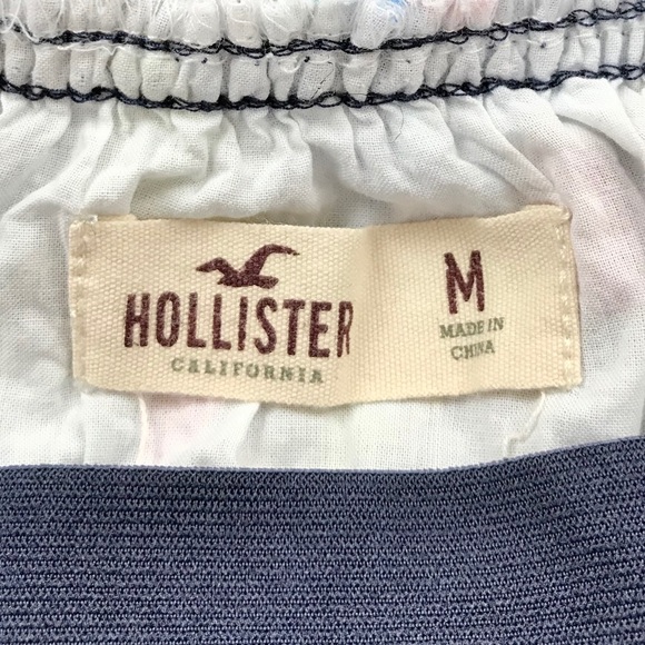 Hollister Floral Navy & Pink Flared Mini Skirt - Picture 4 of 5